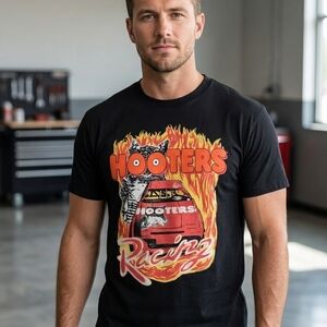 Ripple Junction Black Hooters Racing Tee